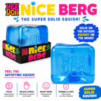 Kiddo Toy World NeeDoh Nice Berg - Giant NeeDoh Nice Cube - Squishy Fidget - Stress Cube - Stress Relief - Sensory Squeeze Toy with a Super Solid Squish (Pack of 1)