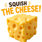 Cheese Squishy - Stress Relief - Original Sensory Food Squishy - Stress Relief Fidget Toy - Stress Balls for Adults