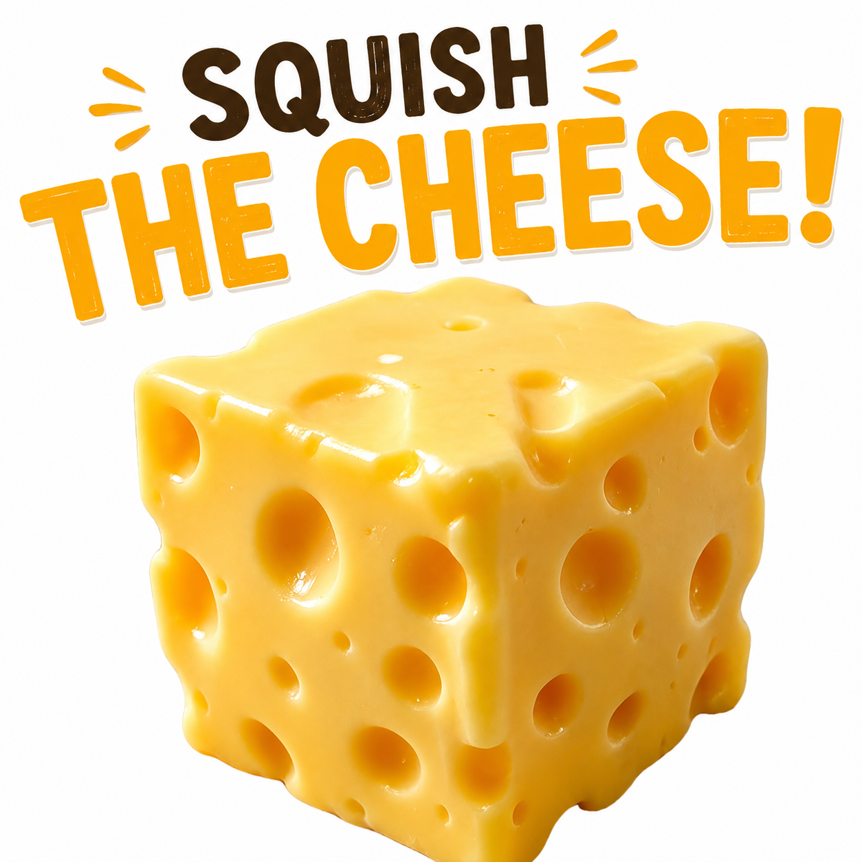 Cheese Squishy - Stress Relief - Original Sensory Food Squishy - Stress Relief Fidget Toy - Stress Balls for Adults