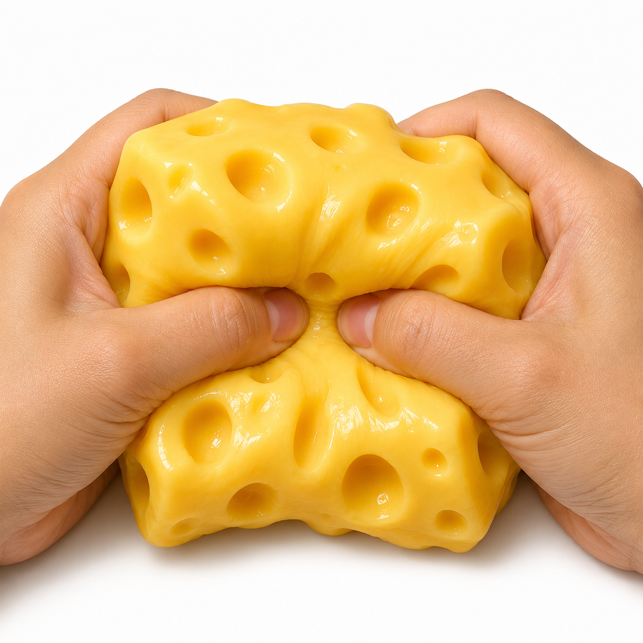 Cheese Squishy - Stress Relief - Original Sensory Food Squishy - Stress Relief Fidget Toy - Stress Balls for Adults