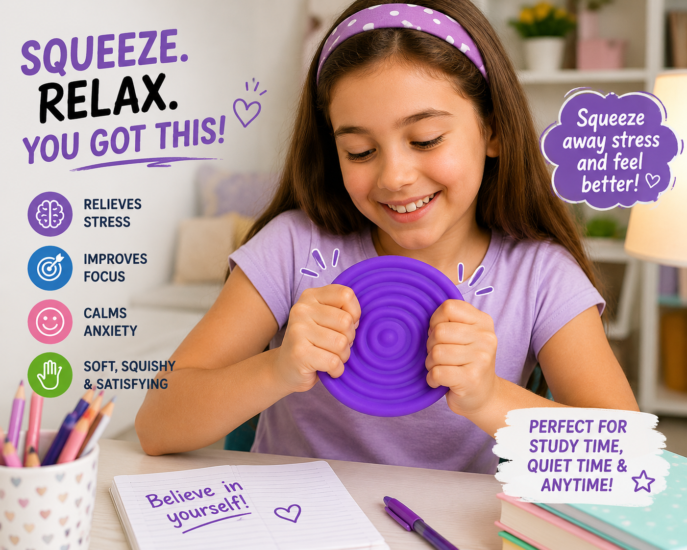 Squishy Sensory Toys for Kids Toddlers - 6 Pcs Set Super Soft & Textured Sensory Fidget Toy for Autistic Children Special Needs - Stress Calming Toys for Kids - Baby Stocking Stuffers Fidget Toy for Autism - ADHD