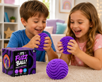 Fuzz Ball Squishy Stress Ball - Soft Slow Rise Sensory Fidget Toy - Tactile Squeeze Ball for Anxiety Relief - Calming Moldable Fidget Toy for Stress Relief & Focus Enhancement