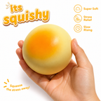 Sticky Bread Slow Rising Squishy - Silky Smooth Realistic Toast Shaped Slow Rise Squishies - Round Bread Squishy Food Squishies for Adults - Stress Relief & Sensory Fidget Toy