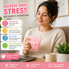 Pink Cheese Squishy - Squeeze Cheese Toys with Soft Skin-Feel for Stress & Anxiety Relief Fidget