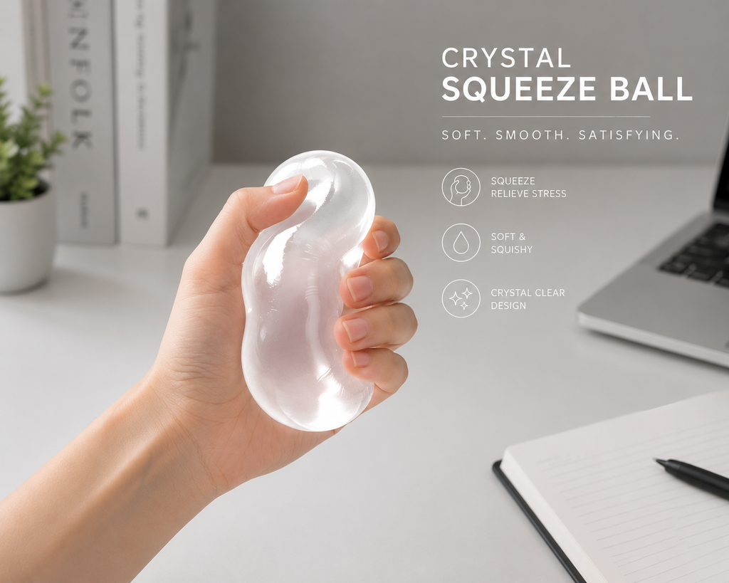 Coconut Oil Squishy - 2026 New Coconut Oil Stress Ball Dumpling Squishy - Slow Rising Squeeze Balls for Stress Relief (White)