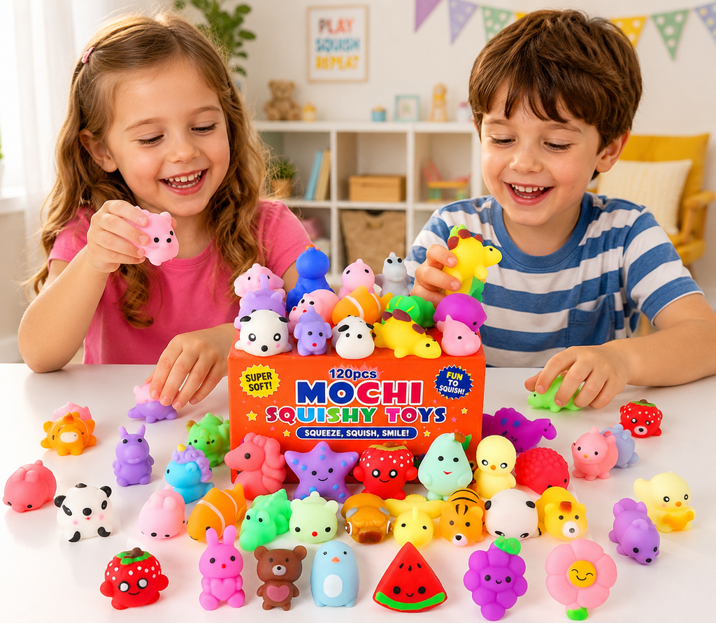 30 Pack Squishy Toys - Kawaii Squishies Party Favors for Kids 4-8 8-12 Treasure Box Toys for Classroom Birthday Xmas Gifts Goodie Bag Mini Animals - Squishy Stress Relief Sensory Toys Random