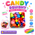 Squishy Cube Toy - 12 Pcs Set - Slow Rising Sensory Fidget Cube - Soft Stress Relief Squeeze Toy for Kids and Adults
