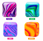 Kiddo Toy World NeeDoh Nice Cube Swirl - Sensory Toy with a Super Solid Squish - Stress Cubes Unique, Swirling Color Blend - Color May Vary (1 Per Pack)