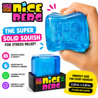 Kiddo Toy World NeeDoh Nice Berg - Giant NeeDoh Nice Cube - Squishy Fidget - Stress Cube - Stress Relief - Sensory Squeeze Toy with a Super Solid Squish (Pack of 1)