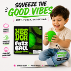 Kiddo Toy World NeeDoh Fuzz Ball Wonder Waves - Montessori toys - Assorted Color - Sensory Toy with a Velvet Texture and Soft Cloud Squish - Sensory Toys For Kids-Squish Toys - Wavy Pattern You Can See and Feel - Ages 3 and Up - One Per Pack