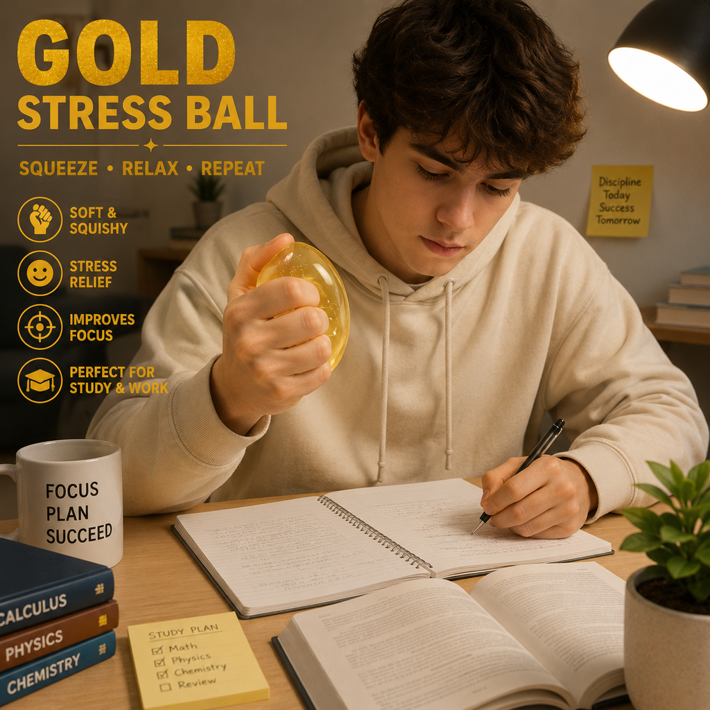 Coconut Oil Squishy - 2026 New Coconut Oil Stress Ball Dumpling Squishy - Slow Rising Squeeze Balls for Stress Relief (Golden)