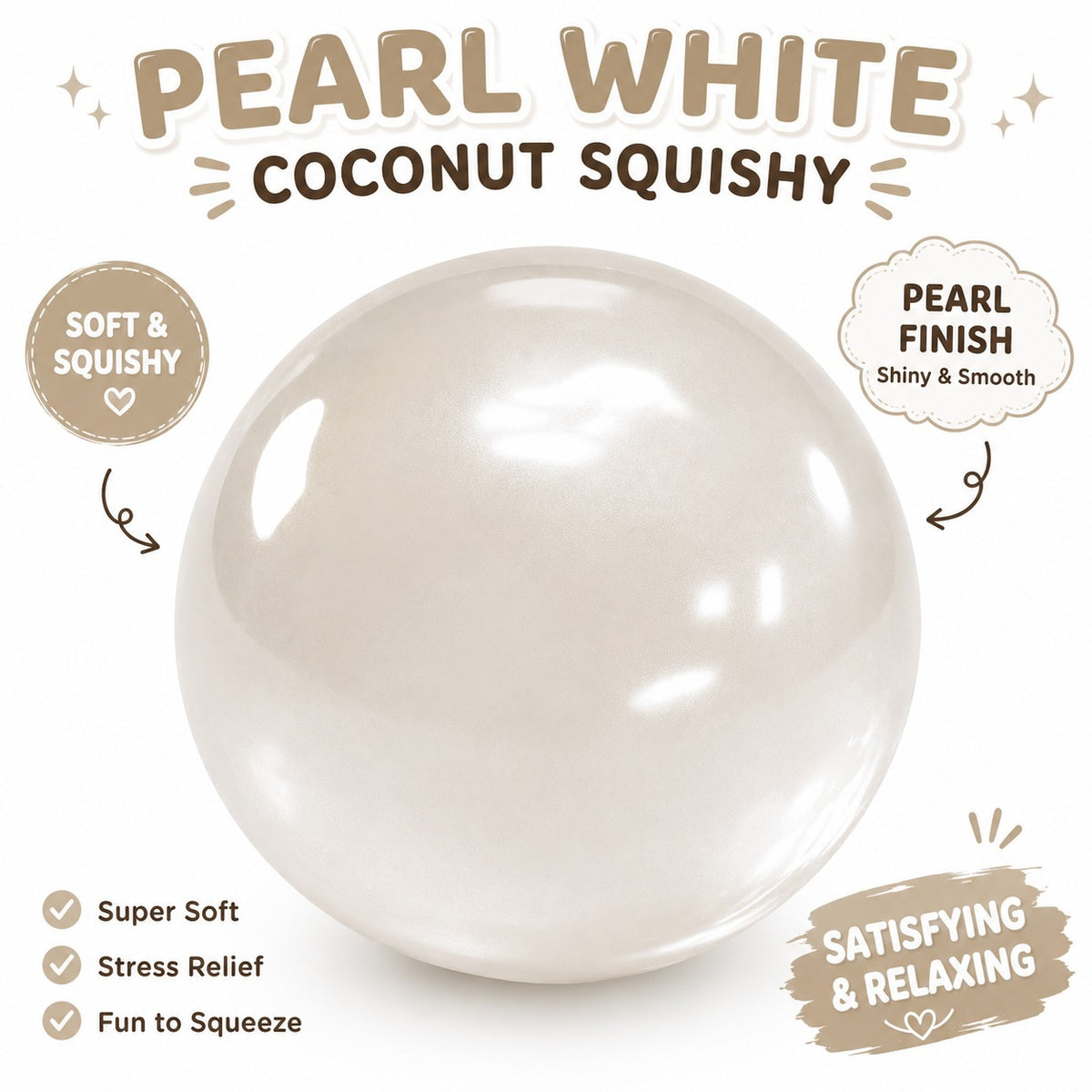 Coconut Oil Squishy - Coconut Oil Slow Rising Squeeze Stress Ball Clear Jelly Bubblegum Texture Coconut Oil Squishy Toy