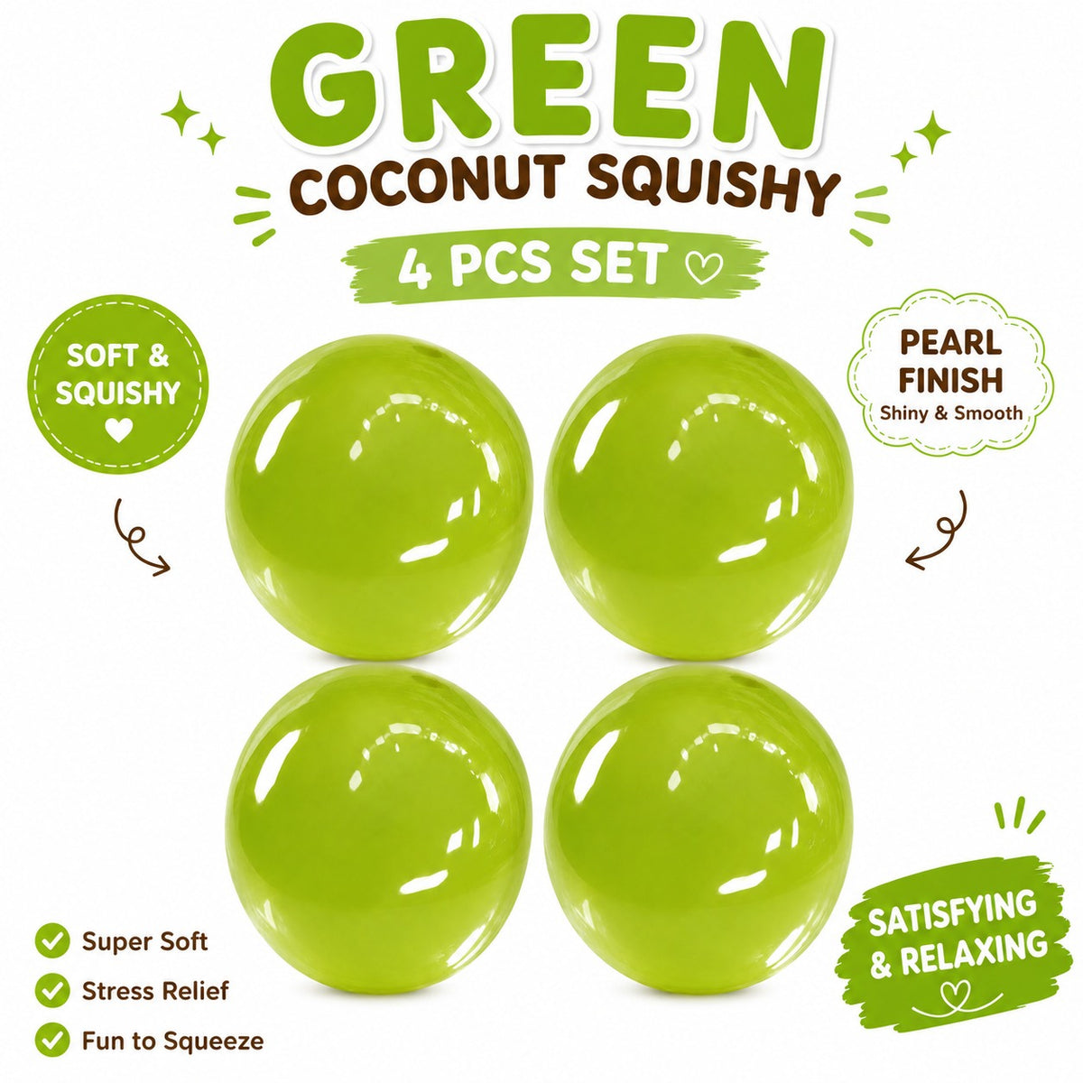 Coconut Oil Squishy - Coconut Oil Slow Rising Squeeze Stress Ball Clear Jelly Bubblegum Texture Coconut Oil Squishy Toy