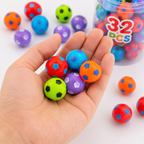 32PCS Fidget Spinner Balls Soccer World Cup Party Favors Bulk for Kids 4-8 8-12 Goodie Treat Bag Stuffers Classroom Treasure Toys Carnival Prize Pinata Filler Birthday Trinket Return Gifts