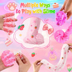 6 Pack Slimes - Pink Slime Kids - Cloud Slime kit for Girls Ages 8-12 - Toys for Girls and Boys - for Kids Slime Set Party kit Goodie Bag Stuffers - 4 5 6 7 8 9 10 Year Old Girl Birthday Gift Cute Stuff