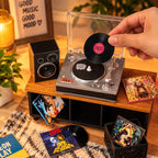 MGA's Miniverse Real Music Record Player Mini Collectibles Mini Playable Record Player Featuring Beethoven