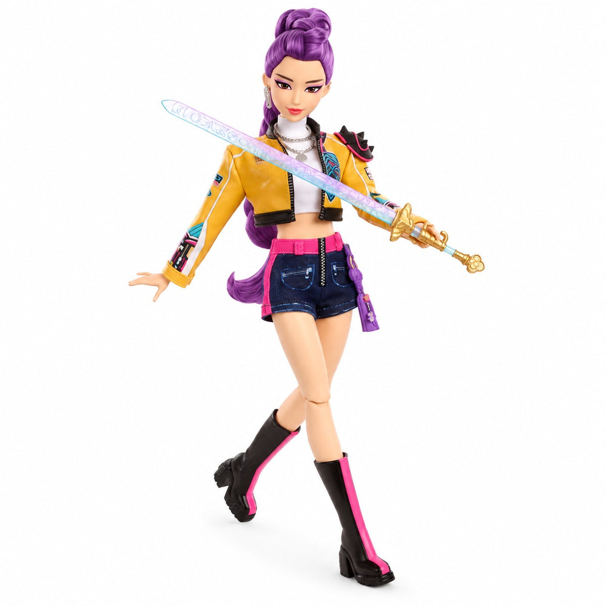 KPop Demon Hunters HUNTR/X Rumi Fashion Doll in Removable Look with Themed