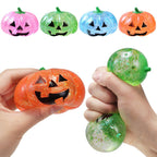Halloween Pumpkin TPR Squeeze Toy, 7.5 × 5 cm