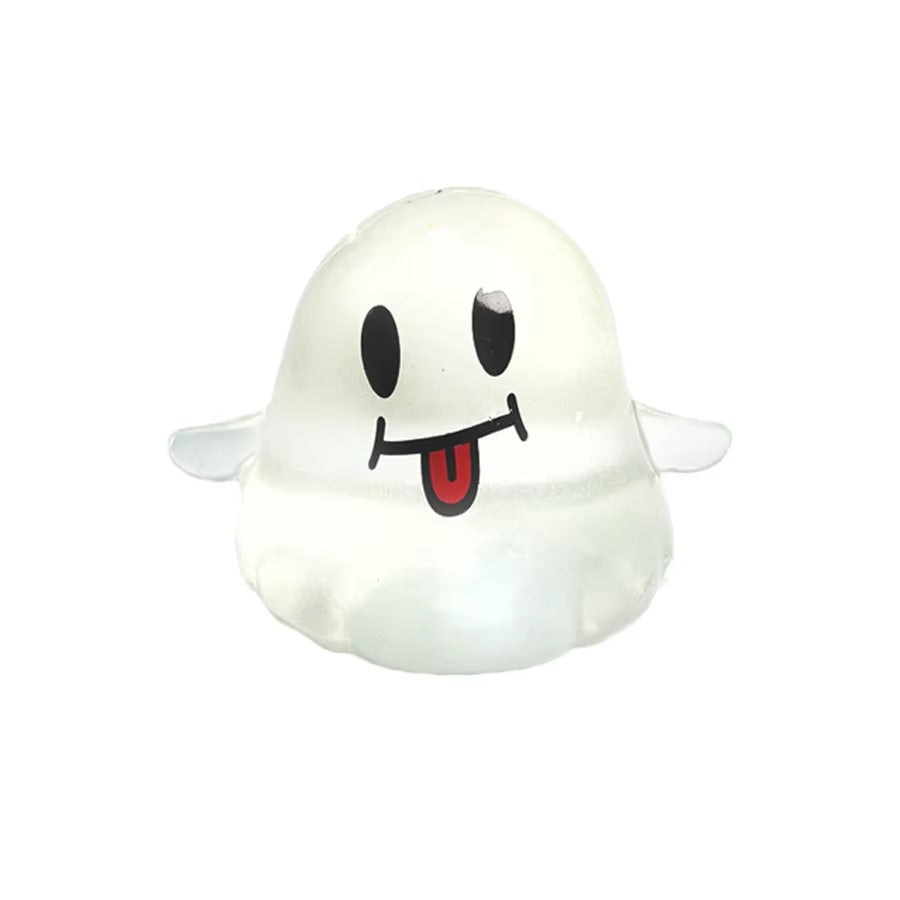 7cm Halloween Glow-in-the-Dark Ghost TPR Squishy Fidget Toy