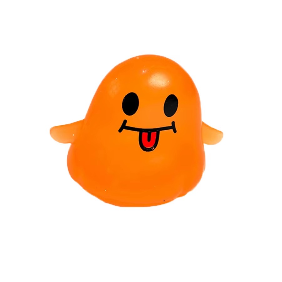 7cm Halloween Glow-in-the-Dark Ghost TPR Squishy Fidget Toy