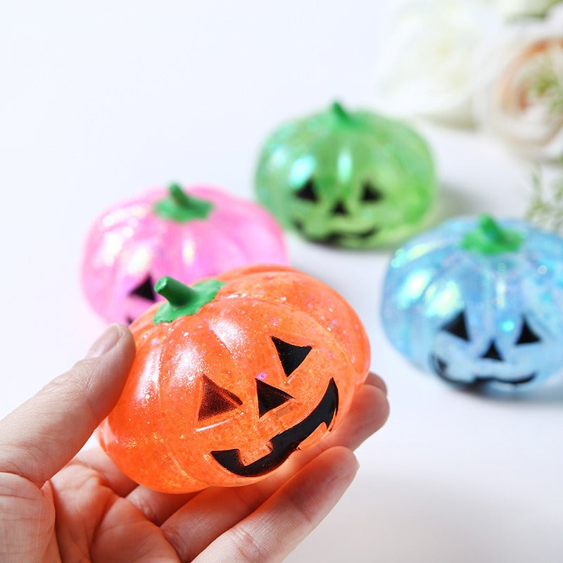 Halloween Pumpkin TPR Squeeze Toy, 7.5 × 5 cm