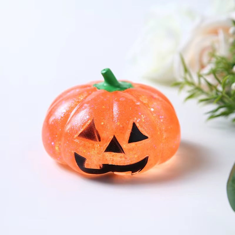 Halloween Pumpkin TPR Squeeze Toy, 7.5 × 5 cm