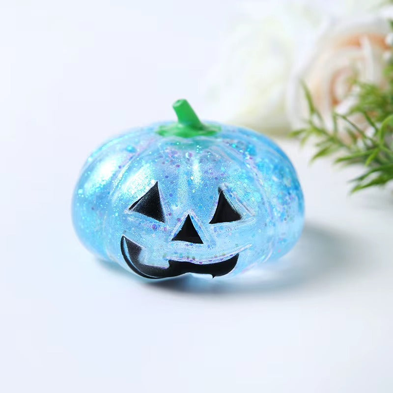 Halloween Pumpkin TPR Squeeze Toy, 7.5 × 5 cm