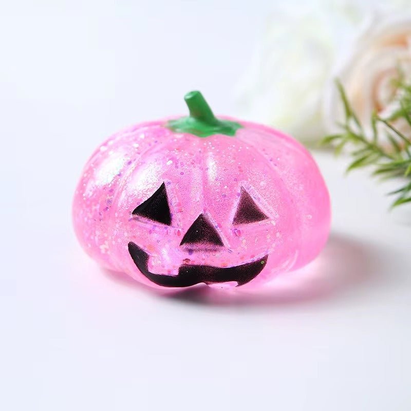 Halloween Pumpkin TPR Squeeze Toy, 7.5 × 5 cm