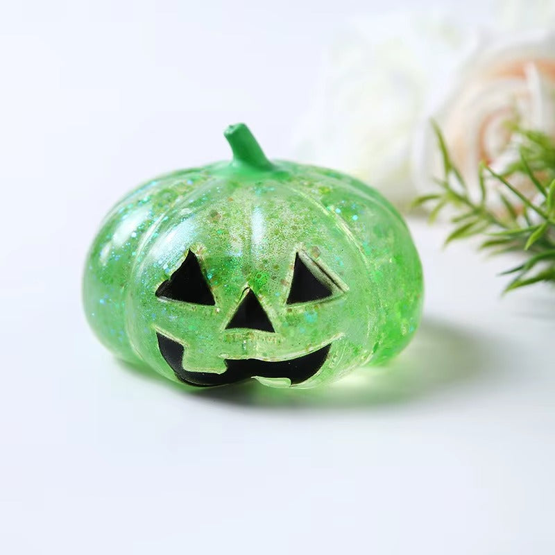 Halloween Pumpkin TPR Squeeze Toy, 7.5 × 5 cm