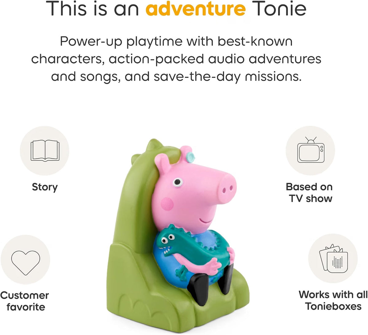 Tonies Peppa Pig George’s New Sounds Audio Toy Figurine