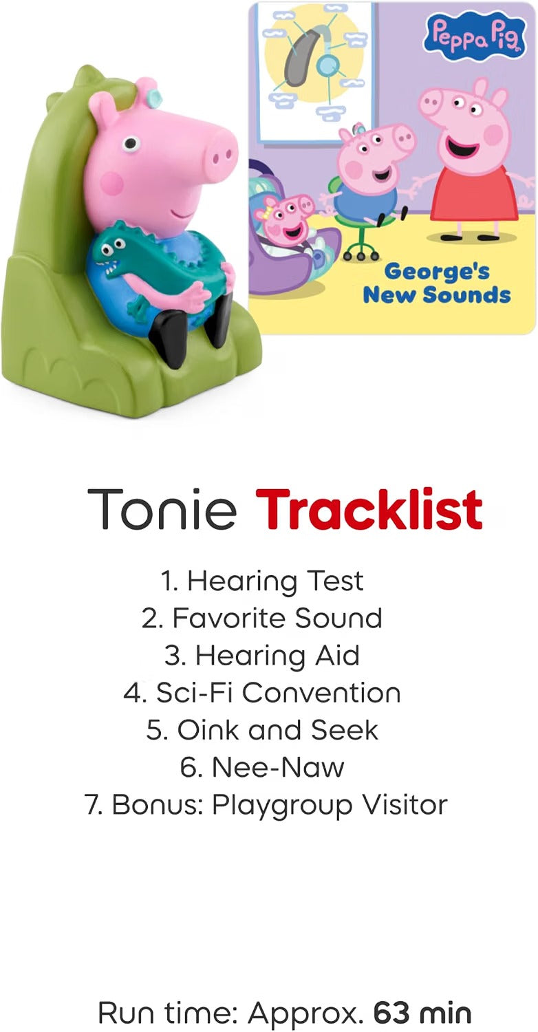Tonies Peppa Pig George’s New Sounds Audio Toy Figurine