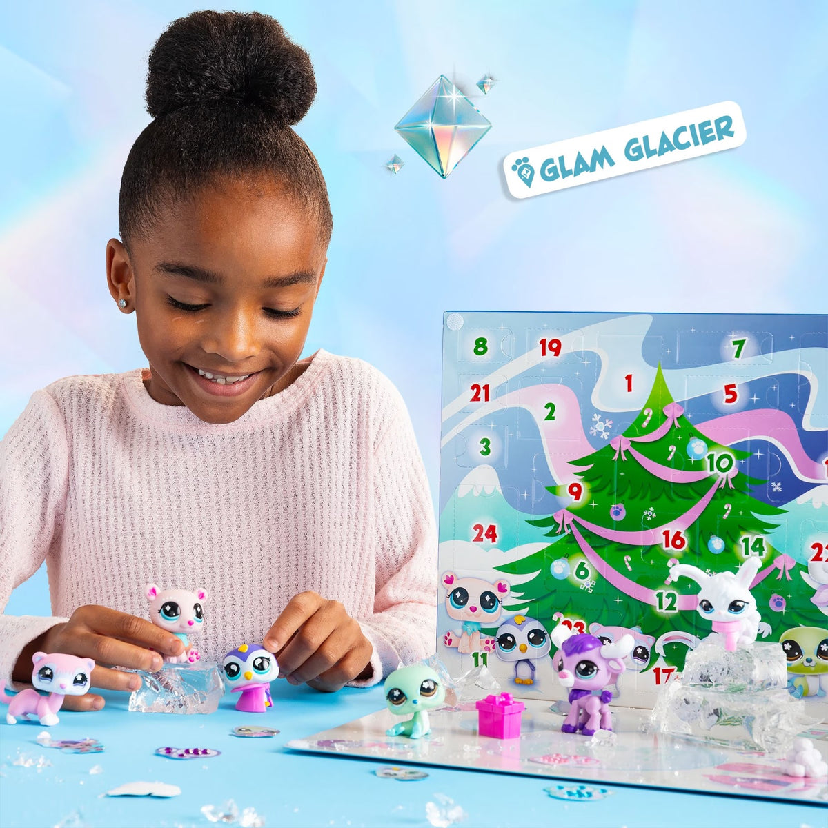 Littlest Pet Shop Glam Glacier Holiday Advent Calendar for Kids
