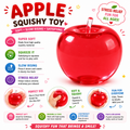 Apple Squishy - Apple Squishies - Cute Sensory Fidget Stress Ball for Anxiety - Classroom Rewards - Party Favors