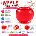 Apple Squishy - Apple Squishies - Cute Sensory Fidget Stress Ball for Anxiety - Classroom Rewards - Party Favors