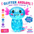 Colorful Axolotl Squishy Fidget Toy Stretchy Salamander Stress Relief Squeeze