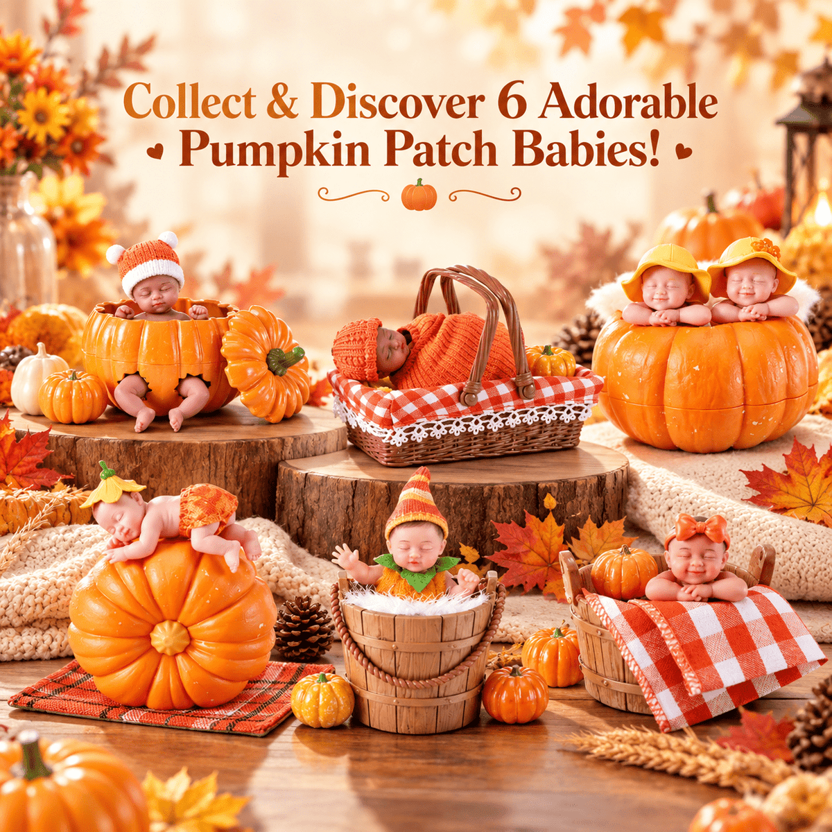 ZURU My Mini Baby Doll Toy – Pumpkin Patch — 2-Pack