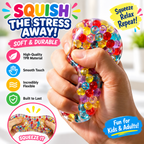 Crunchy Squishy Stress Ball Toys - Squeeze Balls Fidget Toys for Adults - Grape Noisy Squishy Ball for Relieve Stress Crunchy Sensory Toy