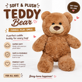 10inch Teddy Bear Stuffed Animal - Soft Teddy Bear Plushie Toys - Birthday Christmas Valentine's Day Gifts for Kid Boys Girls (Brown)