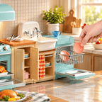 Mini Brands Magic Cook Kitchen Playset Series 1 by ZURU, Miniature Kitchen Set with Utensils & Accessories