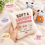 Bread Butter Squishy - Slow Rising Squishy Stocking Stuffers Stress Balls -Stress Relief & Fidget Toys for ADHD - Party Favor Gift (White)