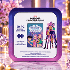 KPop Demon Hunters 50-Piece Kids' Jigsaw Puzzle Tin