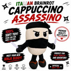 Italian Brainrot Plush - Cappuccino Assassino - Cute Stuffed Figure Doll for Kids and Adults Inspired Plush Toy