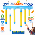 Reflex Drop Sticks Challenge Game - Hand Eye Coordination Training Toy - Reaction Time Training - Hand Speed Challenge Games - Adjustable Speed Catching Sticks Game