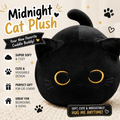 Soft Black Cat Plush Toy Pillow - Stuffed Animal for Kids, Boys & Girls Gifts