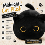 Soft Black Cat Plush Toy Pillow - Stuffed Animal for Kids, Boys & Girls Gifts