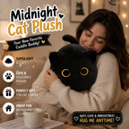 Soft Black Cat Plush Toy Pillow - Stuffed Animal for Kids, Boys & Girls Gifts