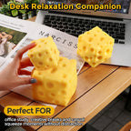 Jumbo Cheese Squishy Stress Relief Toy Slow Rising Sensory Squeeze Yellow