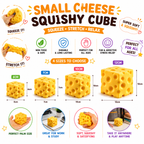 Jumbo Cheese Squishy Stress Relief Toy Slow Rising Sensory Squeeze Yellow