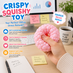 2 Pcs Crunchy Noisy Stress Balls - Ice Skin Crunchy Squishy Balls - Soft Moldable Squeeze Balls for Home Office or Travel for Adults
