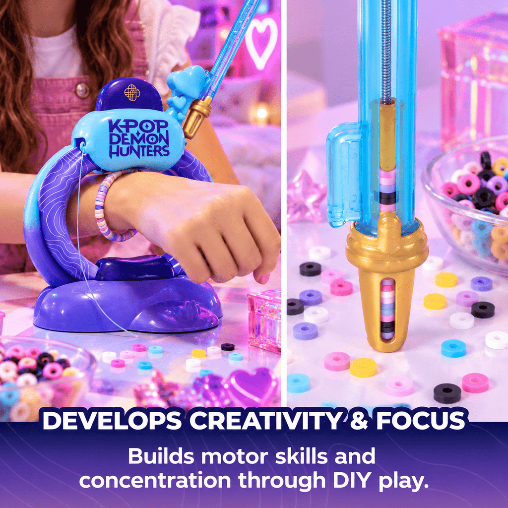 Cool Maker KPop Demon Hunters Bracelet Maker Set with 1200 Beads – 2-Pack Combo, Ages 7+